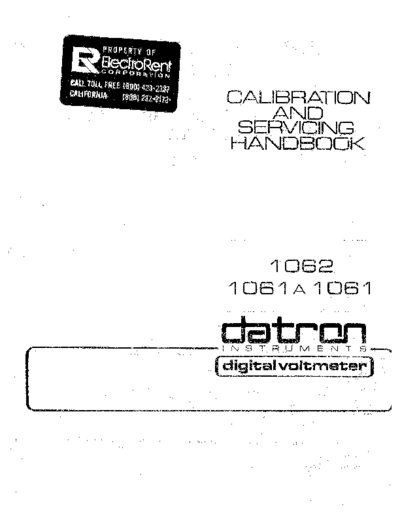 Datron 1061 1061A 1062 DIGITAL VOLTMETER Calibration and Service Manual c20051223 [54]  . Rare and Ancient Equipment Datron 1061_1071_1062 DATRON_1061_1061A_1062_DIGITAL_VOLTMETER_Calibration_and_Service_Manual c20051223 [54].pdf