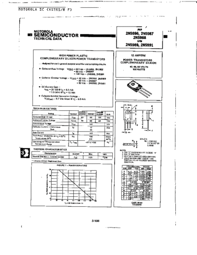 Motorola 2n5986-89 2n5991  . Electronic Components Datasheets Active components Transistors Motorola 2n5986-89_2n5991.pdf