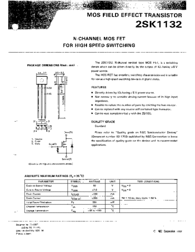 NEC 2sk1132  . Electronic Components Datasheets Active components Transistors NEC 2sk1132.pdf
