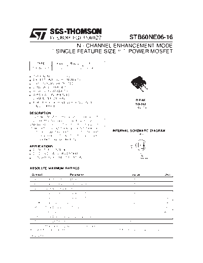 ST stb16ne06  . Electronic Components Datasheets Active components Transistors ST stb16ne06.pdf