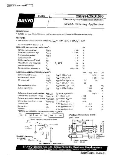 Sanyo 2sb824  . Electronic Components Datasheets Active components Transistors Sanyo 2sb824.pdf