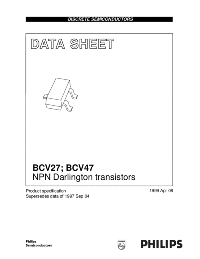 Philips bcv27 bcv47 4  . Electronic Components Datasheets Active components Transistors Philips bcv27_bcv47_4.pdf