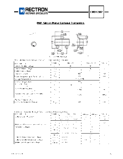 RCA cmbt2907  . Electronic Components Datasheets Active components Transistors RCA cmbt2907.pdf