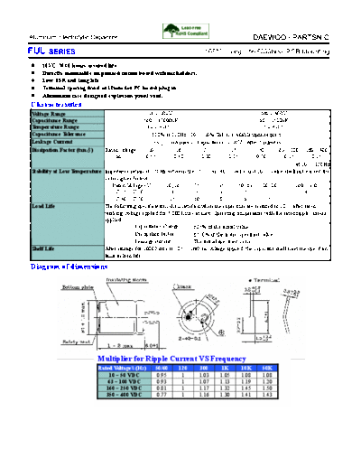 Daewoo-Parstnic Daewoo-Partsnic [snap-in] FUL Series  . Electronic Components Datasheets Passive components capacitors Daewoo-Parstnic Daewoo-Partsnic [snap-in] FUL Series.pdf