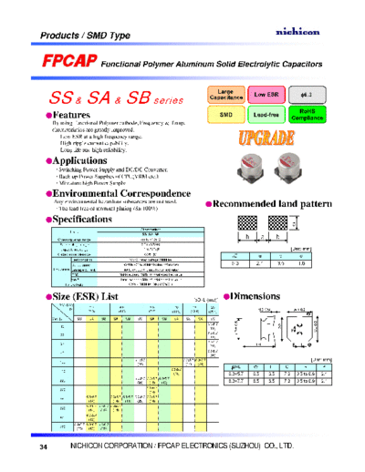 FPCAP [polymer SMD] Type ME - SS-SA-SB Series  . Electronic Components Datasheets Passive components capacitors FPCAP FPCAP [polymer SMD] Type ME - SS-SA-SB Series.pdf