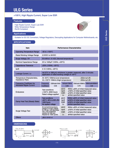 Samxon .X-CON [polymer thru-hole] ULG Series  . Electronic Components Datasheets Passive components capacitors Samxon Samxon.X-CON [polymer thru-hole] ULG Series.pdf