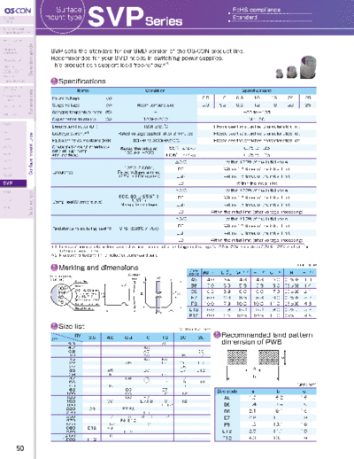 Sanyo [polymer SMD] SVP Series  . Electronic Components Datasheets Passive components capacitors Sanyo Sanyo [polymer SMD] SVP Series.pdf