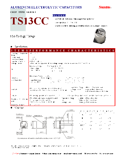 Suntan [smd] TS13CC Series  . Electronic Components Datasheets Passive components capacitors Suntan Suntan [smd] TS13CC Series.pdf