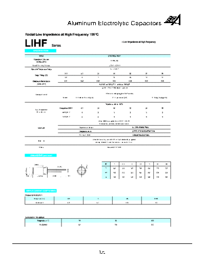 RG-Allen [radial] LIHF Series  . Electronic Components Datasheets Passive components capacitors RG-Allen RG-Allen [radial] LIHF Series.pdf