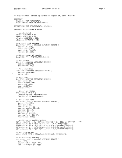 xerox DiskDefs.mesa Oct77  xerox mesa 3.0_1977 listing DiskDefs.mesa_Oct77.pdf