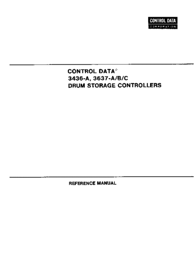 cdc 60333100A 3436 3437 Drum Storage Ctlr Oct70  . Rare and Ancient Equipment cdc cyber peripheralCtlr 60333100A_3436_3437_Drum_Storage_Ctlr_Oct70.pdf