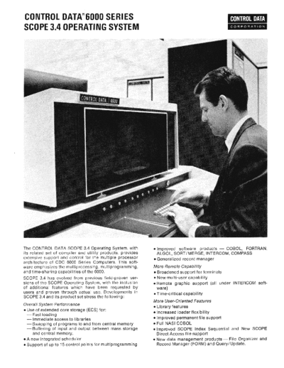 cdc 6000Series SCOPE3.4 Feb71  . Rare and Ancient Equipment cdc cyber brochures 6000Series_SCOPE3.4_Feb71.pdf