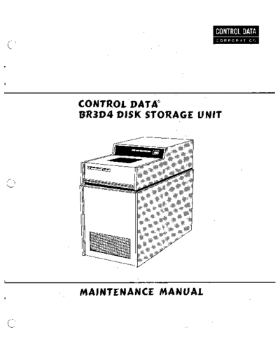 cdc 83313100C BR3D4 Disk Storage Unit Maintenance Manual Jul75  . Rare and Ancient Equipment cdc discs BR3Dx 83313100C_BR3D4_Disk_Storage_Unit_Maintenance_Manual_Jul75.pdf