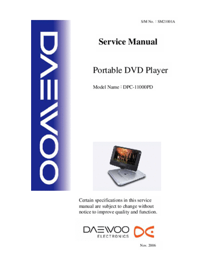Daewoo DAEWOO DPC-11000PD  Daewoo Video-DVD DAEWOO_DPC-11000PD.pdf