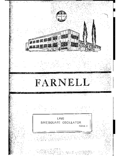 Farnell . lfm2. oscillator. circuit diagram  . Rare and Ancient Equipment Farnell farnell._lfm2._oscillator._circuit_diagram.pdf