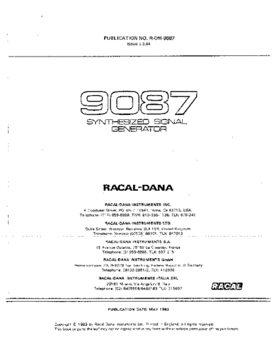 Racal 9087 Operation  . Rare and Ancient Equipment Racal RACAL 9087 Operation.pdf