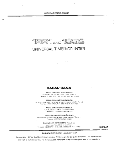 Racal DANA-1991-1992-IM  . Rare and Ancient Equipment Racal RACALDANA-1991-1992-IM.pdf