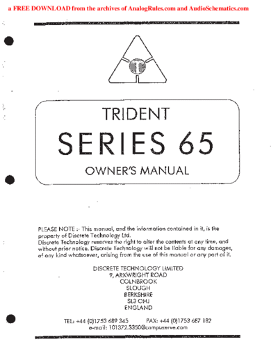 . Various Trident Series 65  . Various SM scena Trident_Series_65.pdf