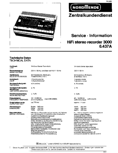 Nordmende nordmende hifi stereo recorder 3000 6.437a sm  Nordmende Audio HIFI STEREO RECORDER 3000 6.437A nordmende_hifi_stereo_recorder_3000_6.437a_sm.pdf