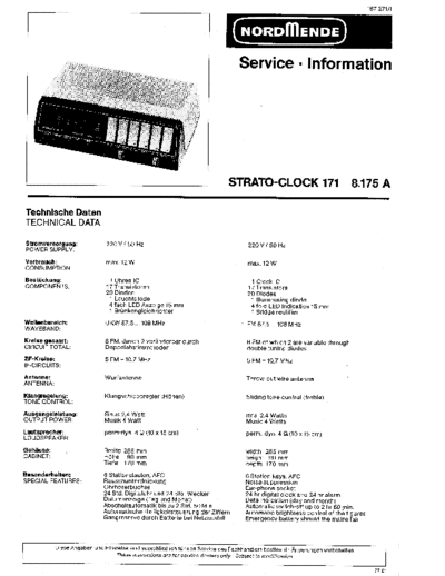 Nordmende hfe nordmende strato-clock 171 service info en de  Nordmende Audio Strato-Clock 171 hfe_nordmende_strato-clock_171_service_info_en_de.pdf