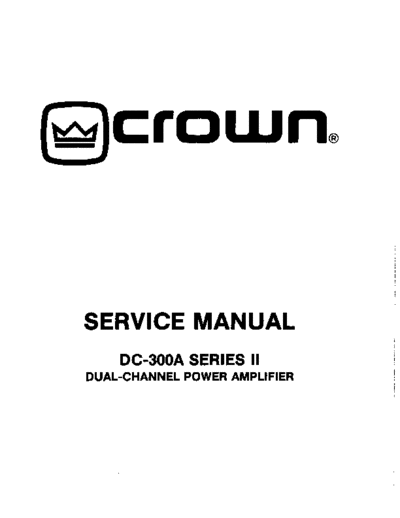 CROWN hfe crown dc-300a series ii service en  CROWN Audio DC-300A hfe_crown_dc-300a_series_ii_service_en.pdf