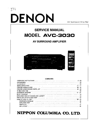 DENON +AVC-3030  DENON Audio AVC-3030 DENON+AVC-3030.pdf