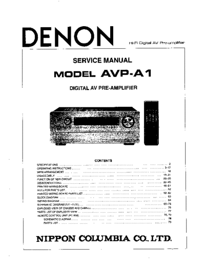 DENON hfe   avp-a1 service en  DENON Audio AVP-A1 hfe_denon_avp-a1_service_en.pdf