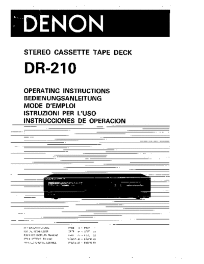 DENON hfe denon dr-210 en de fr it es  DENON Audio DR-210 hfe_denon_dr-210_en_de_fr_it_es.pdf