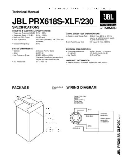 JBL jbl prx618s-xlf 230  JBL Audio PRX-618 jbl_prx618s-xlf_230.pdf