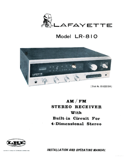 Lafayette hfe lafayette lr-810 en  Lafayette Audio LR-810 hfe_lafayette_lr-810_en.pdf