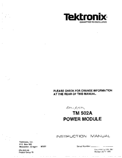 Tektronix TEK TM 502A Instruction  Tektronix TEK TM 502A Instruction.pdf