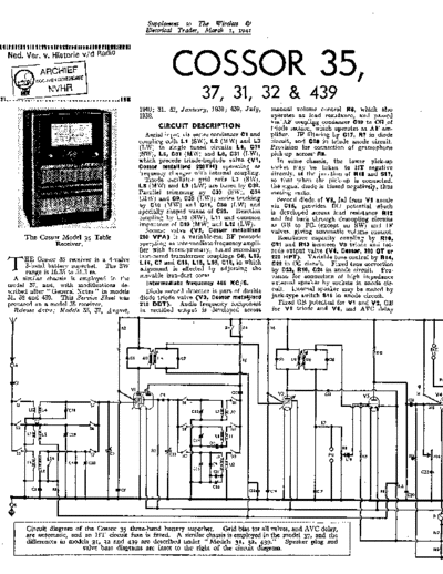 COSSOR Cossor 35  . Rare and Ancient Equipment COSSOR 35 Cossor_35.pdf