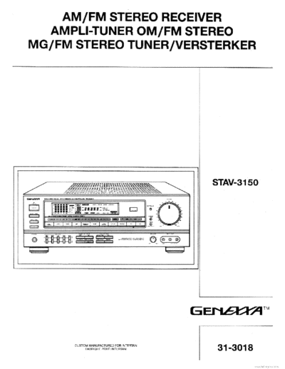 GENEXXA hfe   stav-3150 en fr nl  . Rare and Ancient Equipment GENEXXA STAV-3150 hfe_genexxa_stav-3150_en_fr_nl.pdf