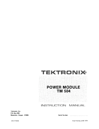 Tektronix tm504  Tektronix tm504.pdf