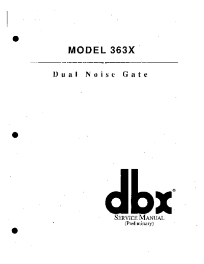. Various 363X Service Manual  . Various SM scena DBX 363X Service Manual.pdf