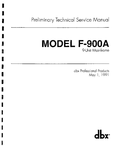 . Various F900A Service Manual  . Various SM scena DBX F900A Service Manual.pdf