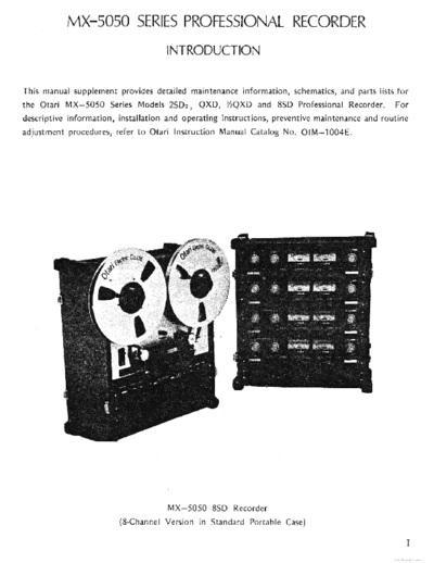 OTARI hfe   mx-5050 2sd2 qxd 8sd service-omm-1002e  . Rare and Ancient Equipment OTARI Tape Deck MX-5050 hfe_otari_mx-5050_2sd2_qxd_8sd_service-omm-1002e.pdf