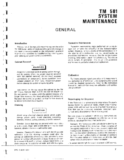 Tektronix 2 Maintenance  Tektronix Tm501 2_Maintenance.pdf
