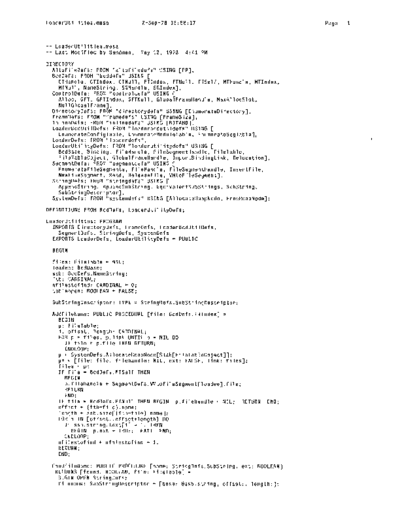 xerox LoaderUtilities.mesa Sep78  xerox mesa 4.0_1978 listing Mesa_4_System LoaderUtilities.mesa_Sep78.pdf