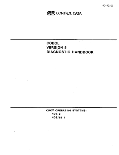 cdc 60482500E COBOL Version 5 Diagnostic Handbook Feb86  . Rare and Ancient Equipment cdc cyber lang cobol 60482500E_COBOL_Version_5_Diagnostic_Handbook_Feb86.pdf