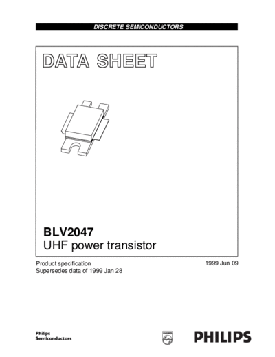 Philips blv2047  . Electronic Components Datasheets Active components Transistors Philips blv2047.pdf