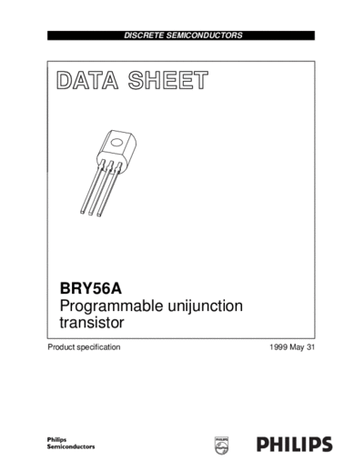 Philips bry56a 1  . Electronic Components Datasheets Active components Transistors Philips bry56a_1.pdf