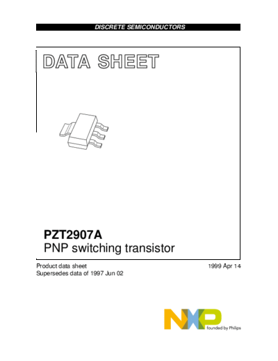 Philips pzt2907a  . Electronic Components Datasheets Active components Transistors Philips pzt2907a.pdf