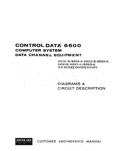 cdc 60125000G 6600 Data Channel Equipment Diagrams Jun66  . Rare and Ancient Equipment cdc cyber cyber_70 fieldEngr 60125000G_6600_Data_Channel_Equipment_Diagrams_Jun66.pdf