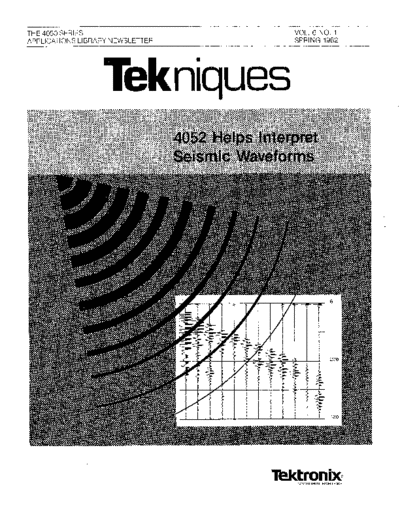 Tektronix Tekniques Vol 6 No 01  Tektronix tekniques vol6 Tekniques_Vol_6_No_01.pdf