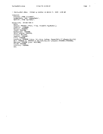 xerox NucleusDefs.mesa Sep78  xerox mesa 4.0_1978 listing Mesa_4_System NucleusDefs.mesa_Sep78.pdf