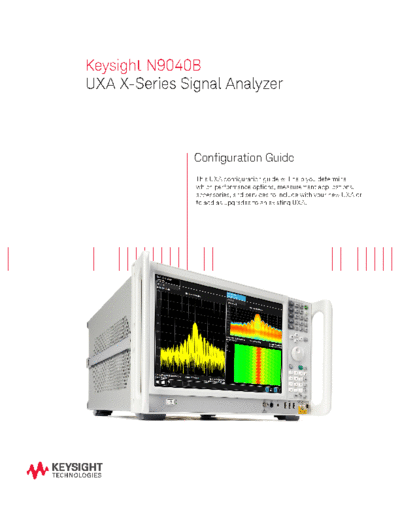 Agilent 5992-0043EN N9040B UXA X-Series Signal Analyzer - Configuration Guide c20141001 [10]  Agilent 5992-0043EN N9040B UXA X-Series Signal Analyzer - Configuration Guide c20141001 [10].pdf