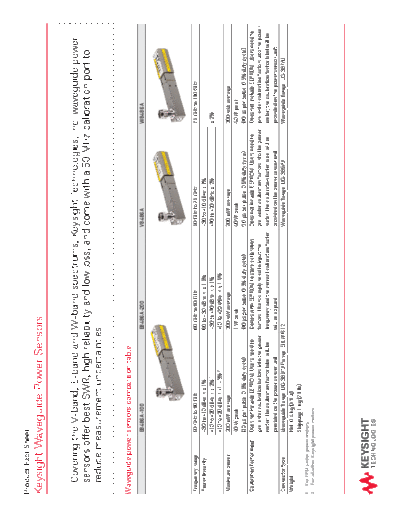 Agilent 5991-3715EN Waveguide Power Sensors - Product Fact Sheet c20140619 [2]  Agilent 5991-3715EN Waveguide Power Sensors - Product Fact Sheet c20140619 [2].pdf