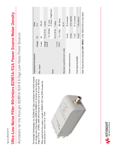 Agilent 5991-3884EN Ultra-Low Noise Filter Minimizes B2961A 62A Power Source Noise Density - Application Bri  Agilent 5991-3884EN Ultra-Low Noise Filter Minimizes B2961A 62A Power Source Noise Density - Application Brief c20140728 [2].pdf