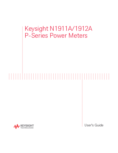 Agilent N1912-90002 P-Series Power Meters User 2527s Guide c20141107 [300]  Agilent N1912-90002 P-Series Power Meters User_2527s Guide c20141107 [300].pdf